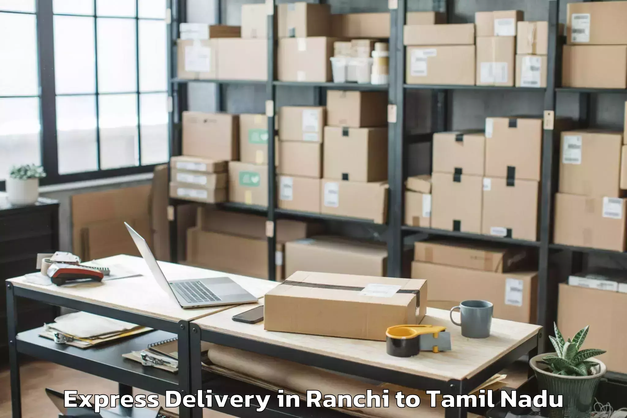 Professional Ranchi to Uttiramerur Express Delivery